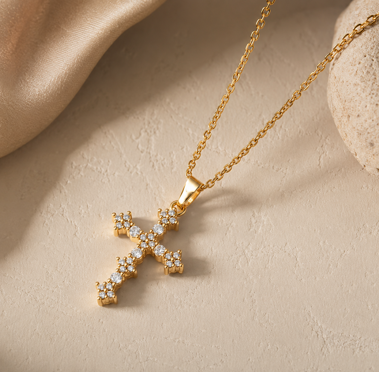 Moriah cross necklace