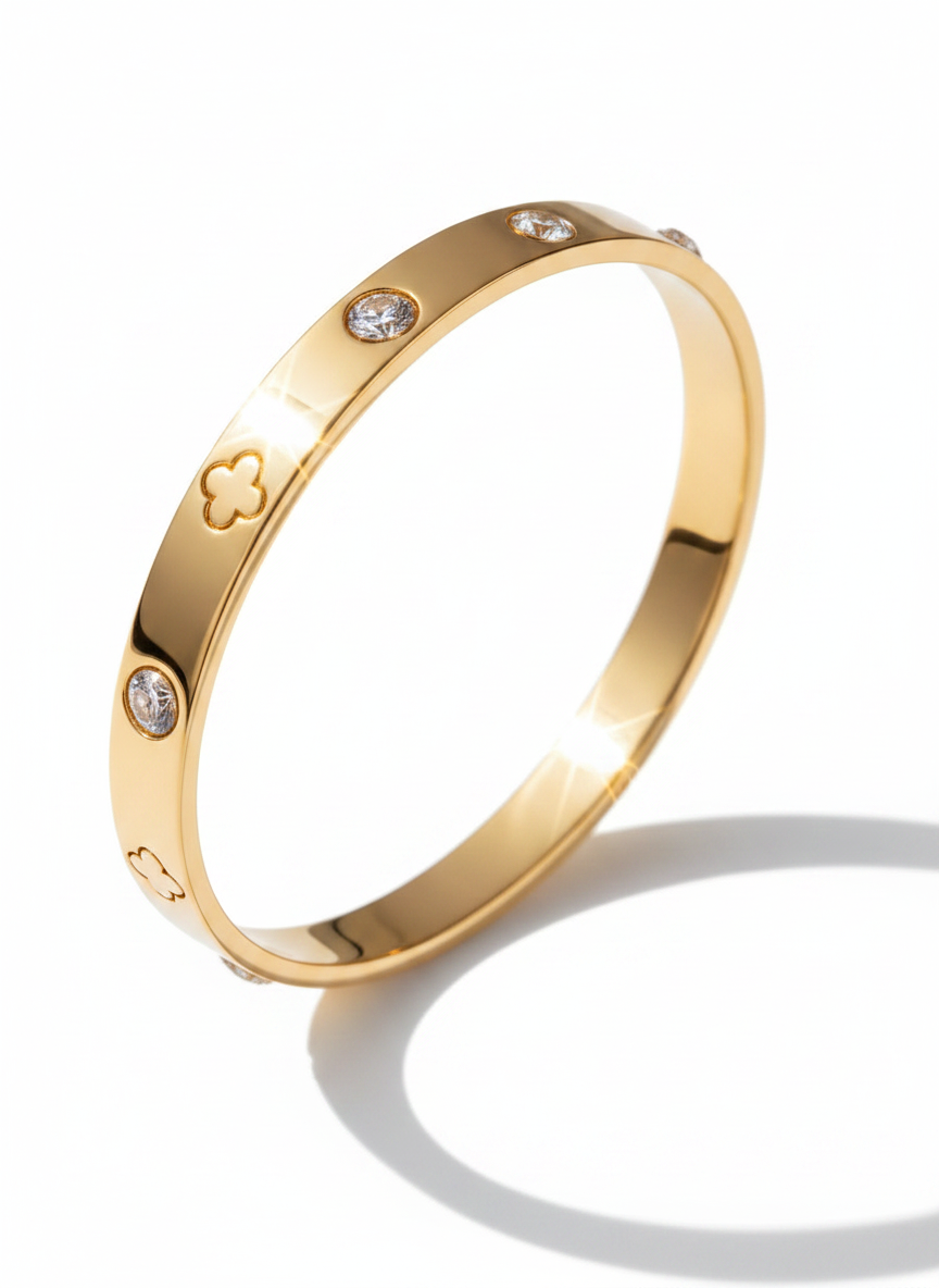 Flower style bangle